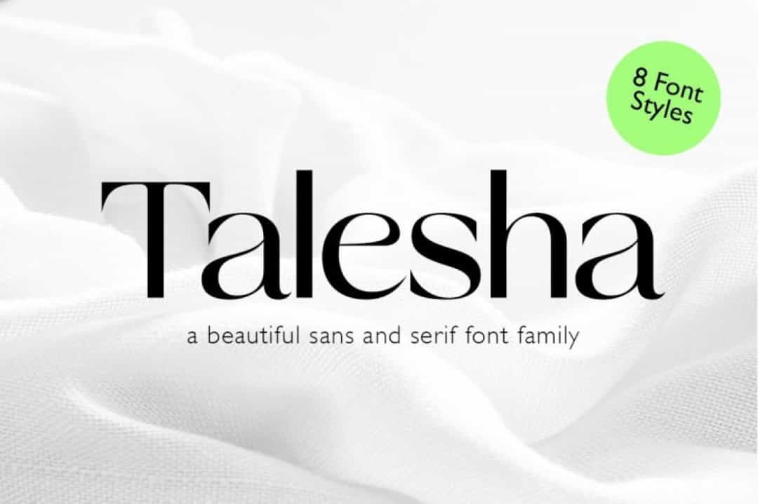 Talesha Font Image 1