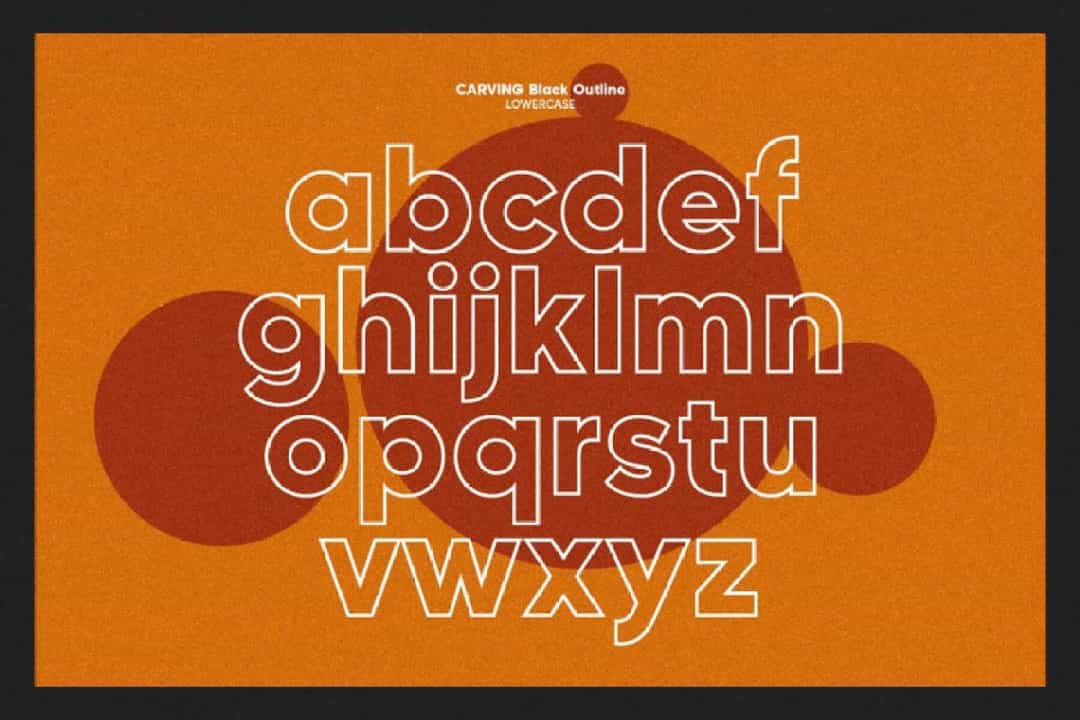 Made Carving Font Image 3