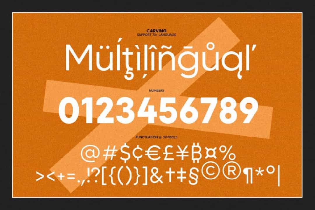 Made Carving Font Image 4
