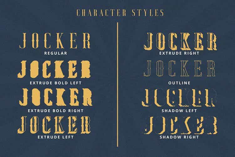 Jocker Vintage Font Family Image 3