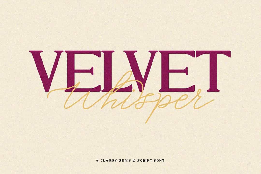 Velvet Whisper Font Image 1