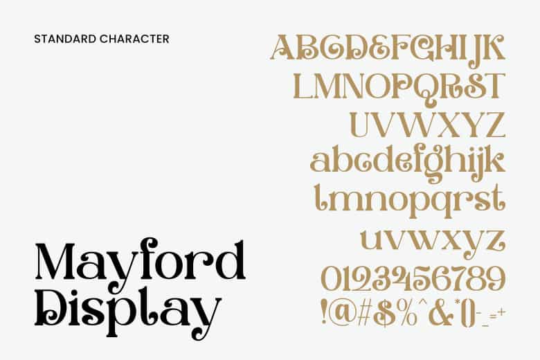 Mayford Display Font Image 3