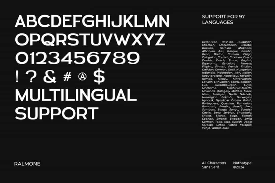 Ralmone Font Image 3