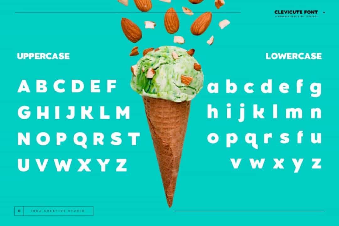 Clevicute Font Image 2
