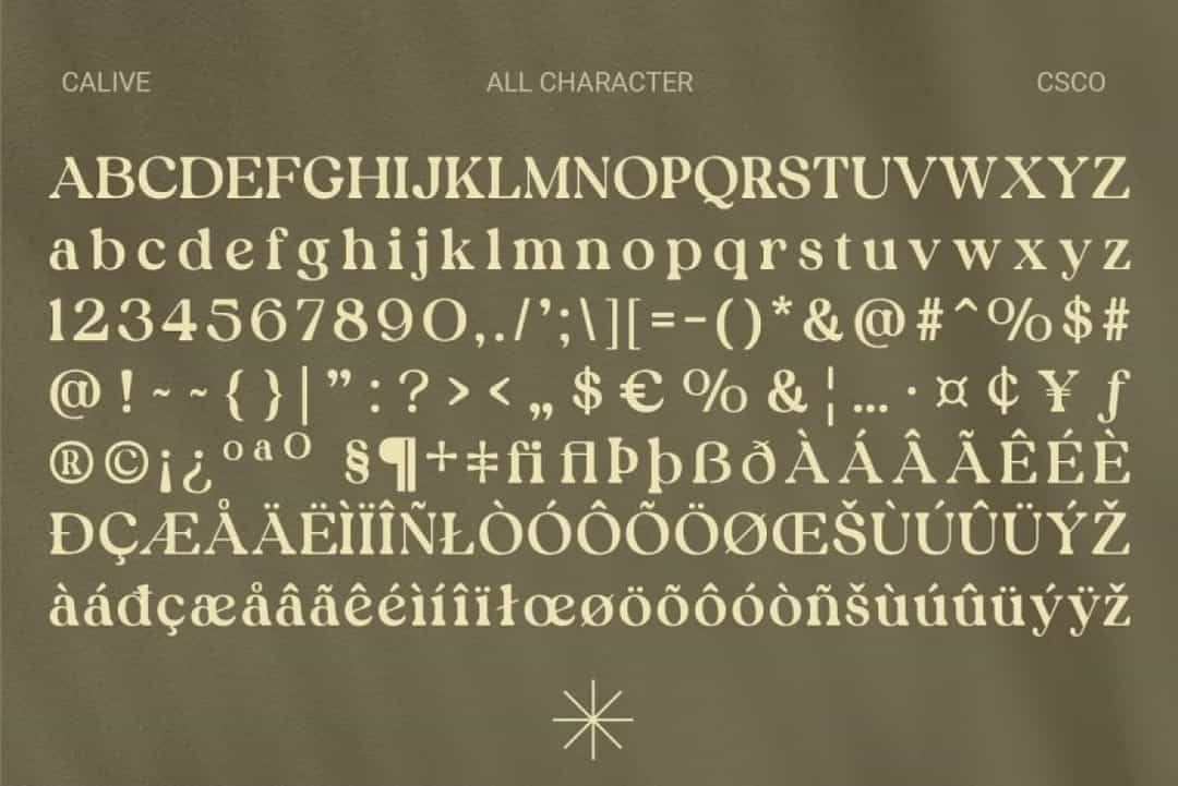 Calive Font Image 3