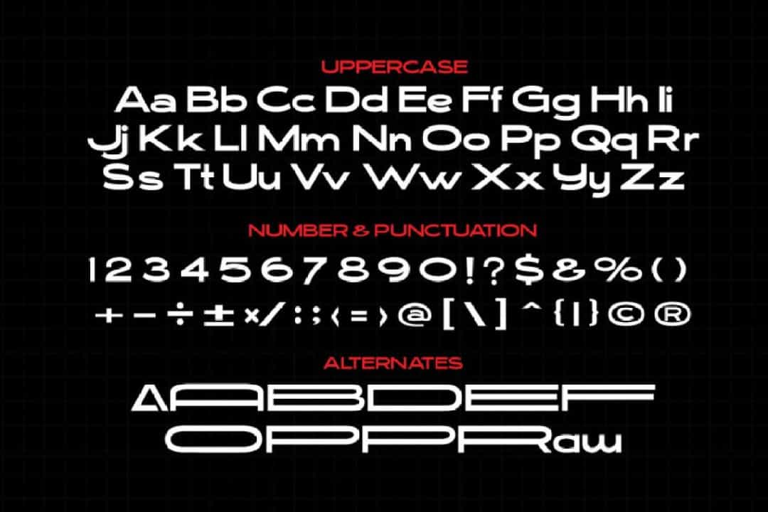 Bohme Expanded Font Image 3