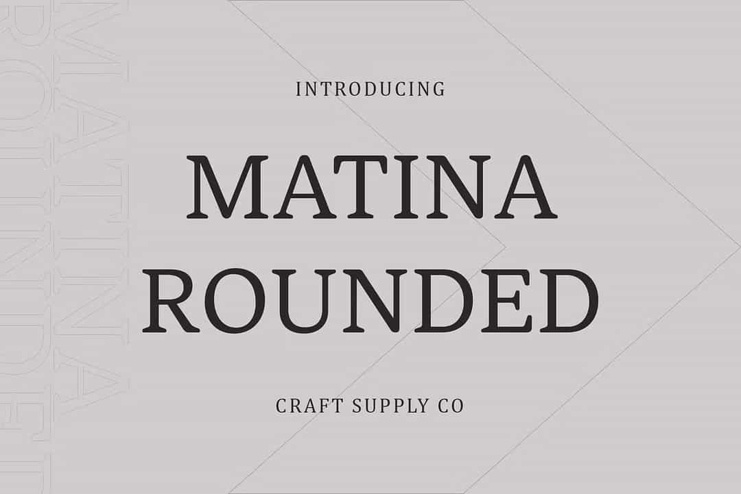 Matina Rounded Font Image 1