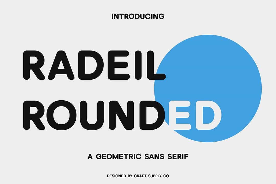 Radeil Rounded Font Image 1
