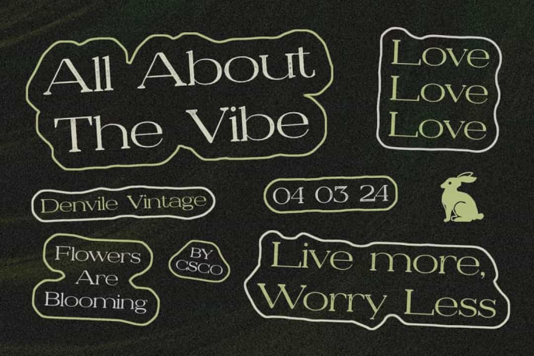 Denvile Vintage Font Image 2