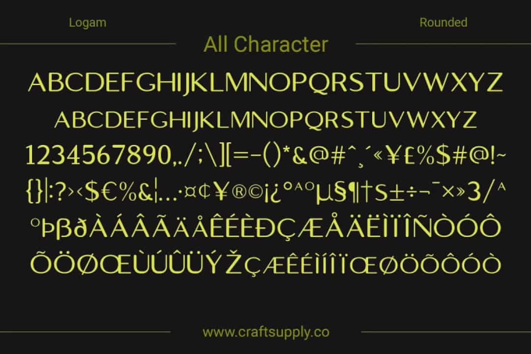 Logam Rounded Font Image 3