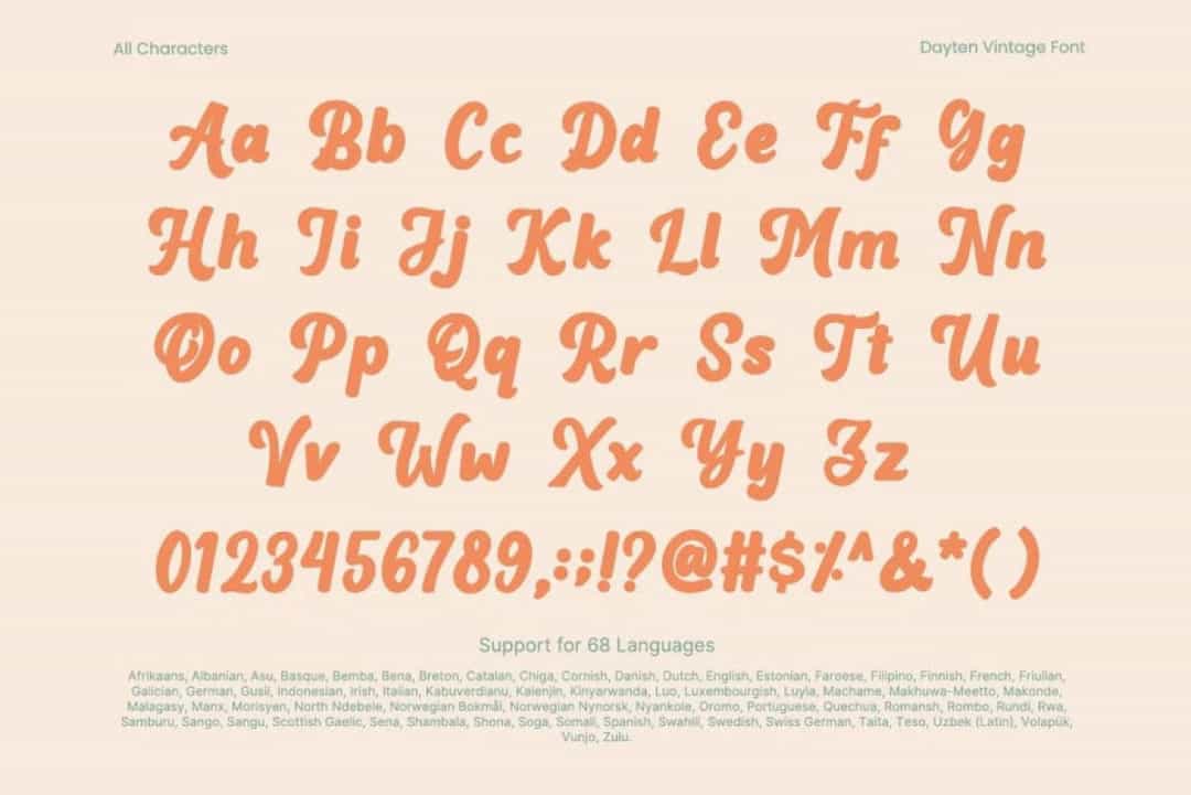 Dayten Vintage Font Image 3