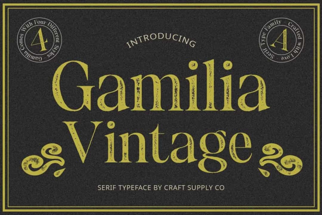 Gamilia Vintage Font Image 1