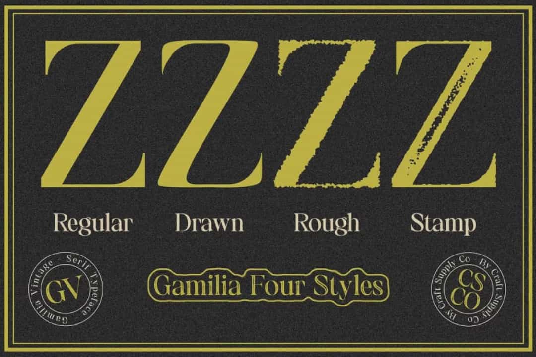 Gamilia Vintage Font Image 2