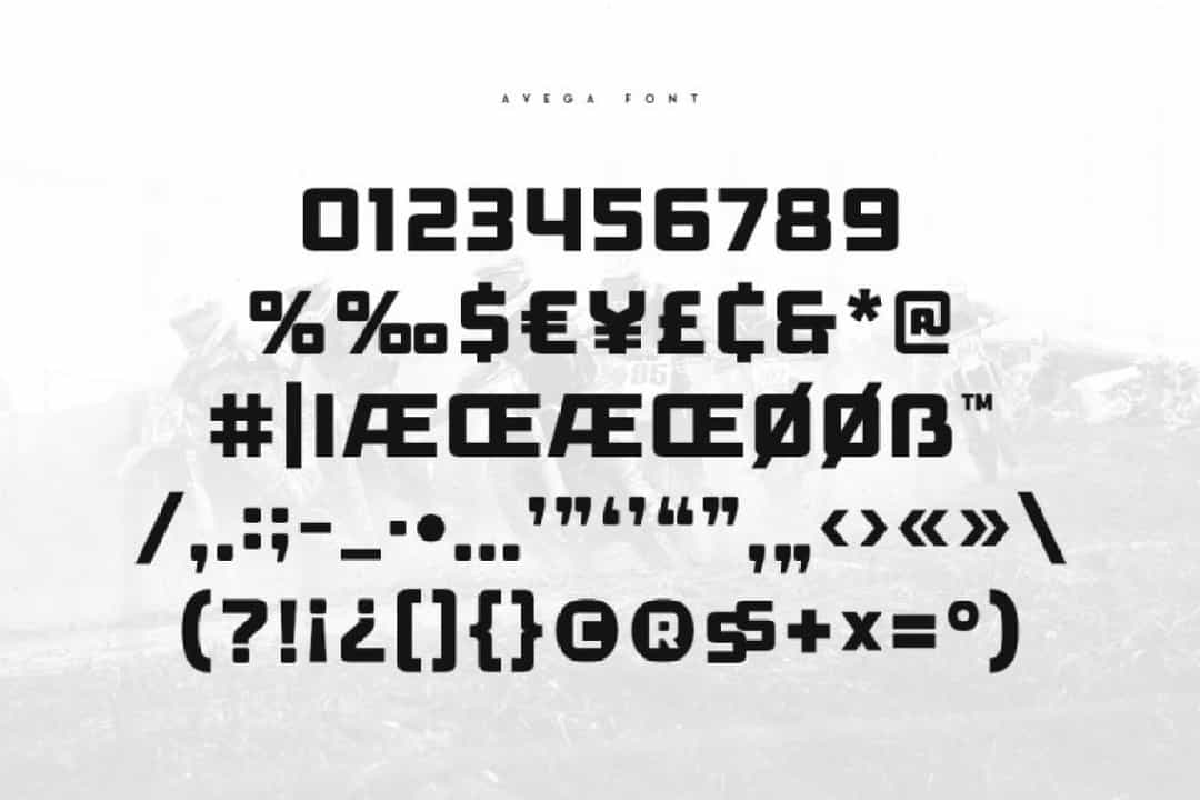 Avega Font Image 3