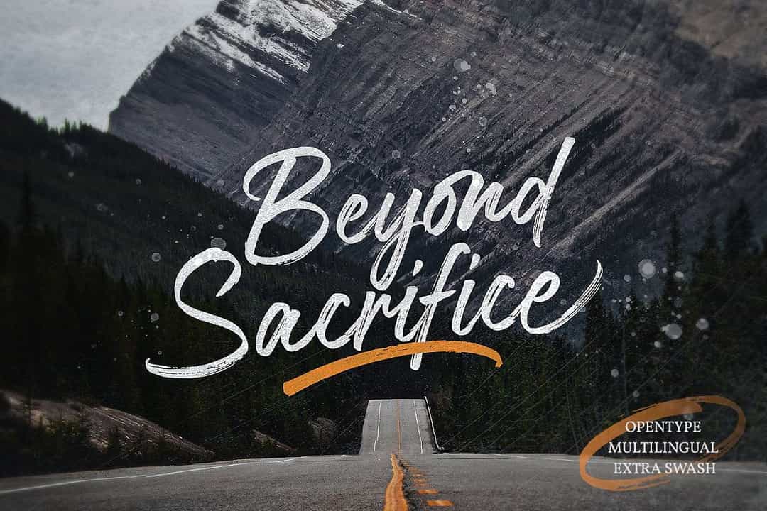 Beyond Sacrifice Font Image 1