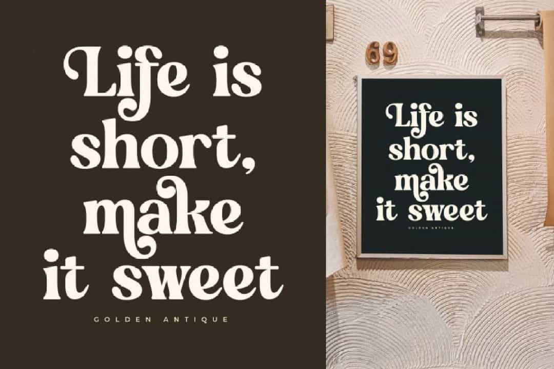 Golden Antique Font Image 2