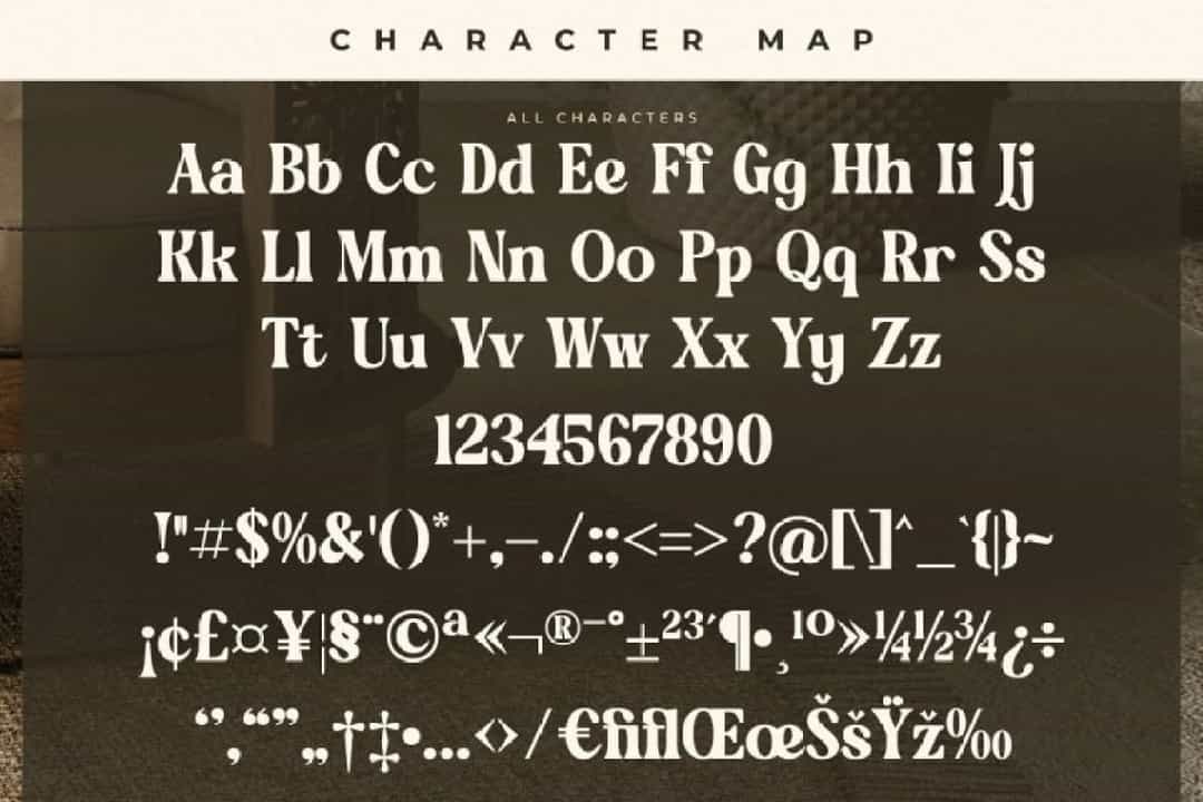 Golden Antique Font Image 3