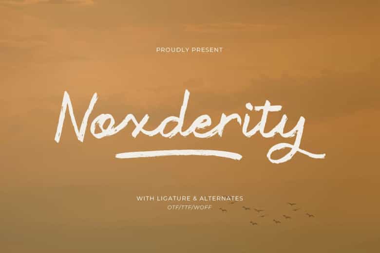 Noxderity Font Image 1