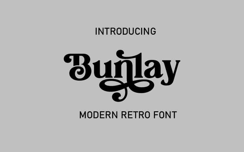 Bunlay Font Image 1