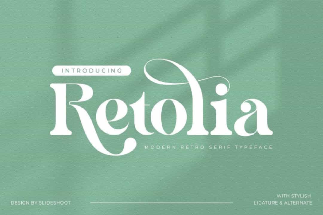 Retolia Font Image 1