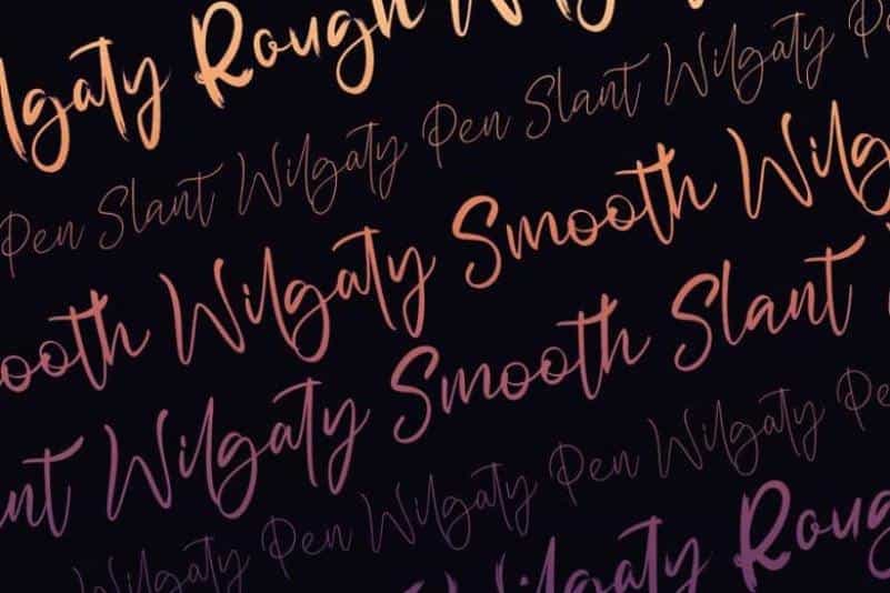Wilgaty Brush Font Image 3
