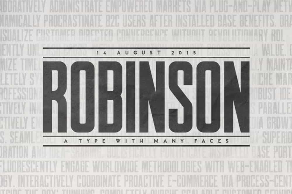 Robinson Font Family Image 1