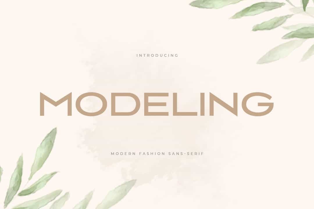 Modeling Font Image 1