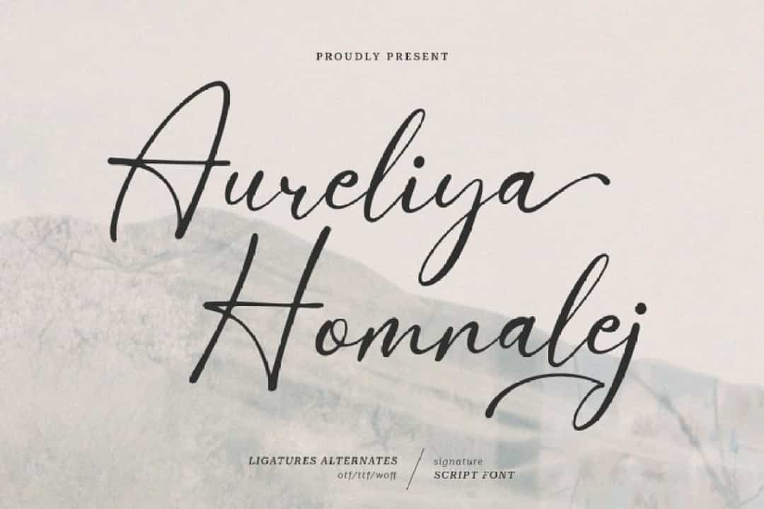 Aureliya Homnalej Font Image 1