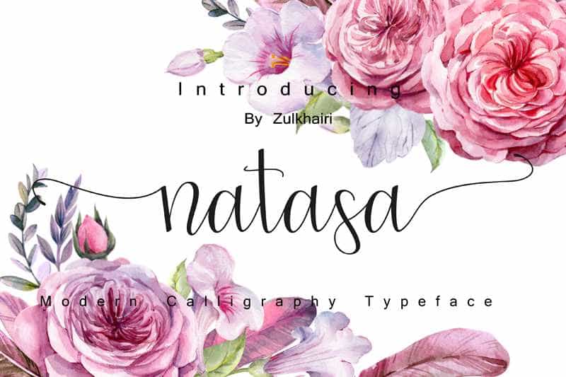 Natasa Font Free Image 1