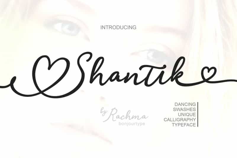 Shantik Script Font Image 1