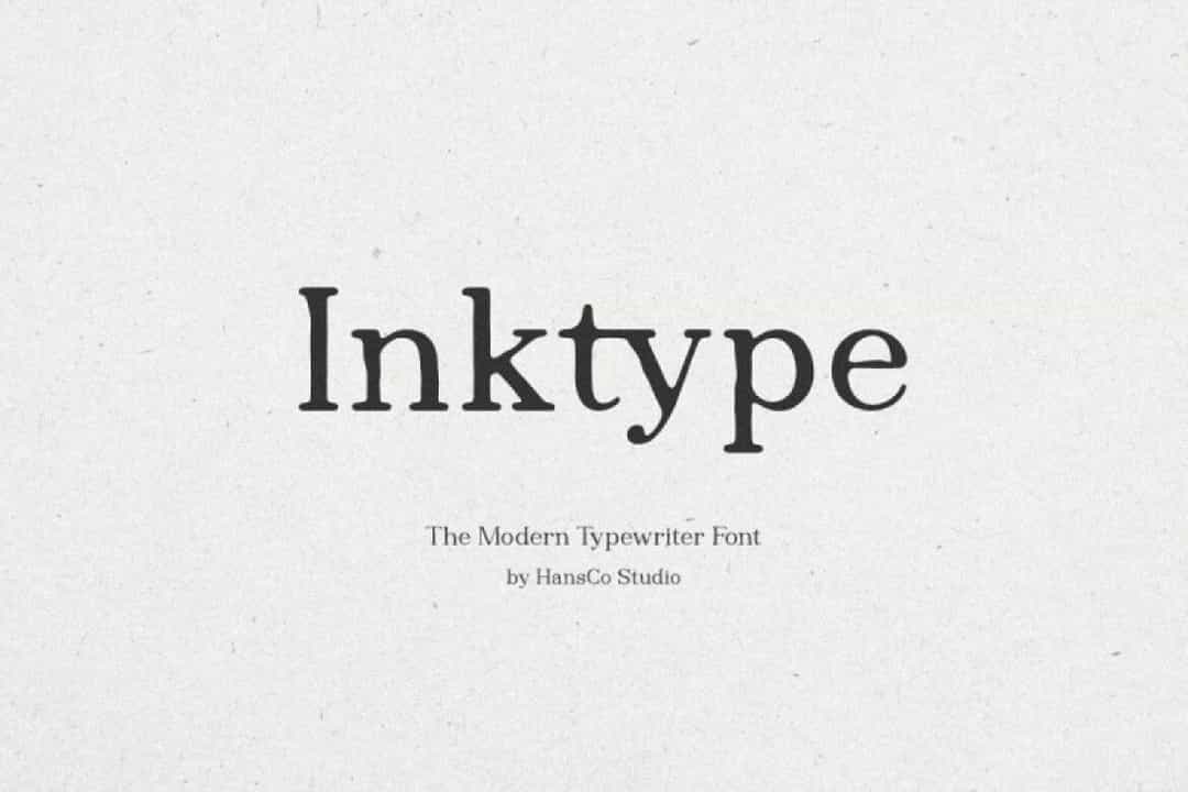 Inktype Font Image 1