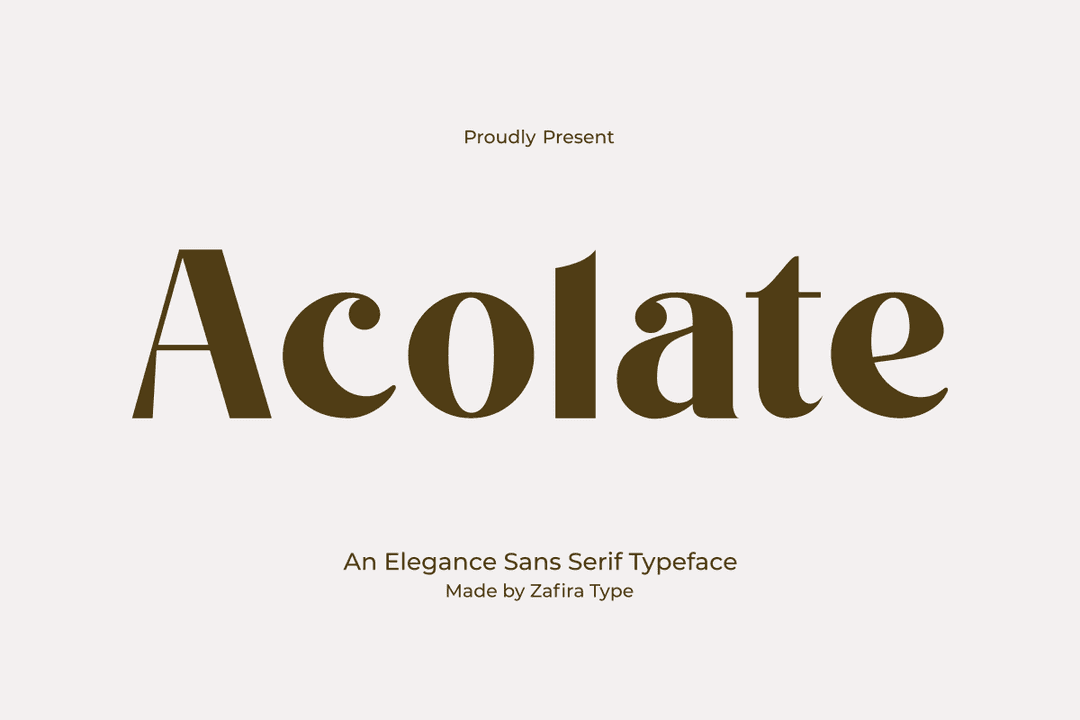 Acolate Font Image 1
