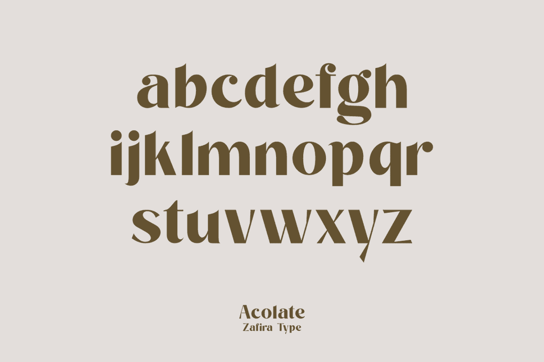 Acolate Font Image 3