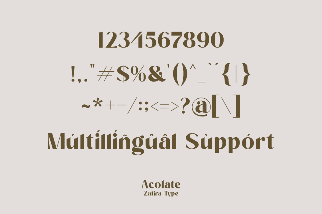 Acolate Font Image 4