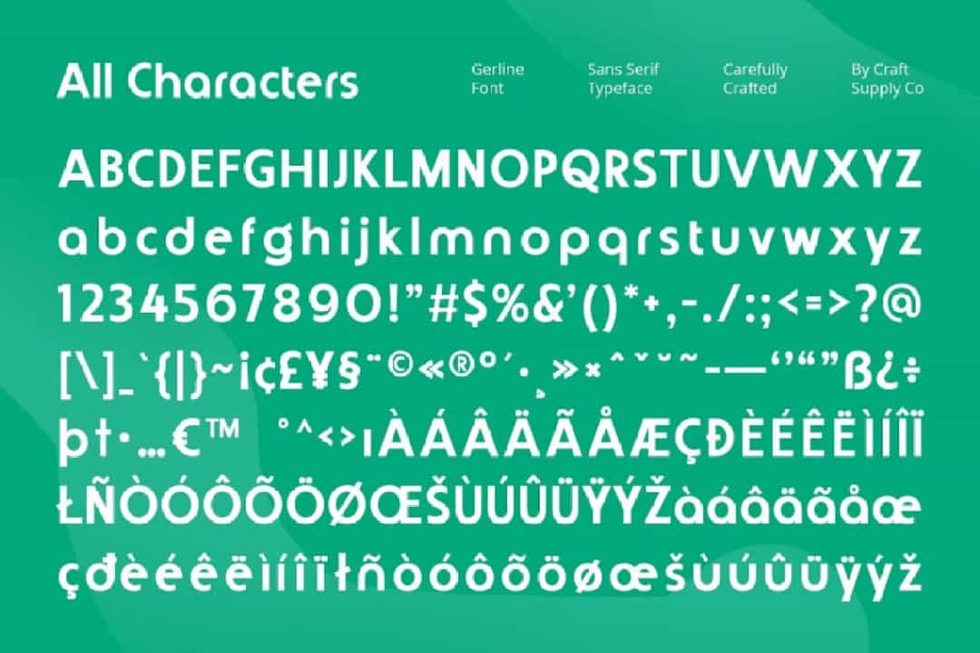 Gerline Font Image 3