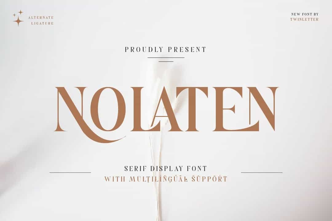 Nolaten Font Image 1