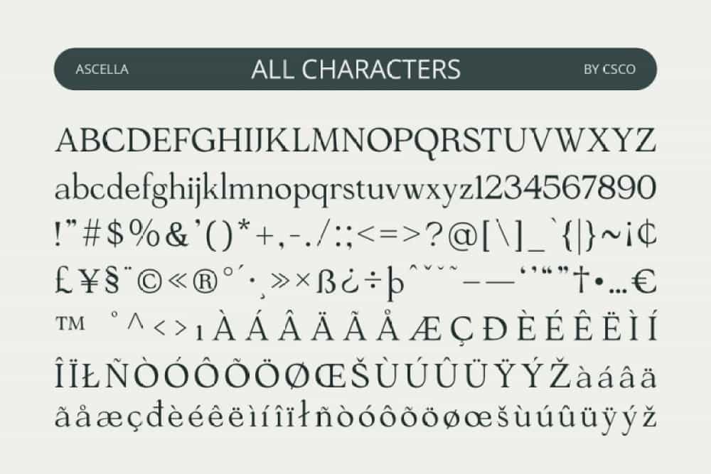 Ascella Font Image 3