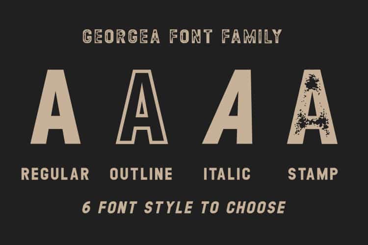 GEORGEA Typeface Image 2