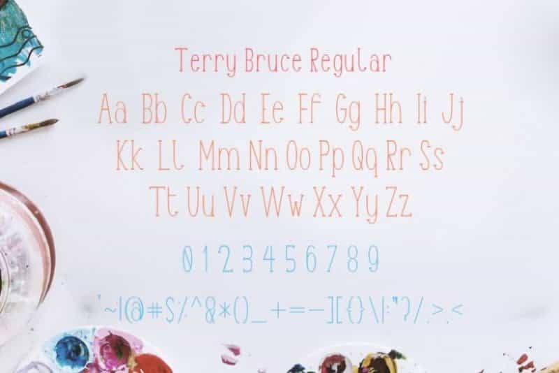 TerryBruce Sans Serif Font Image 3