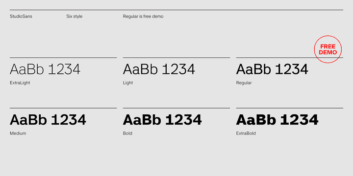 StudioSans Font Family Image 2