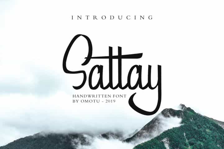 Sattay Script Font Image 1