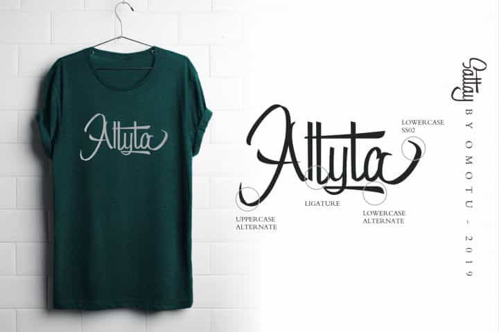 Sattay Script Font Image 3