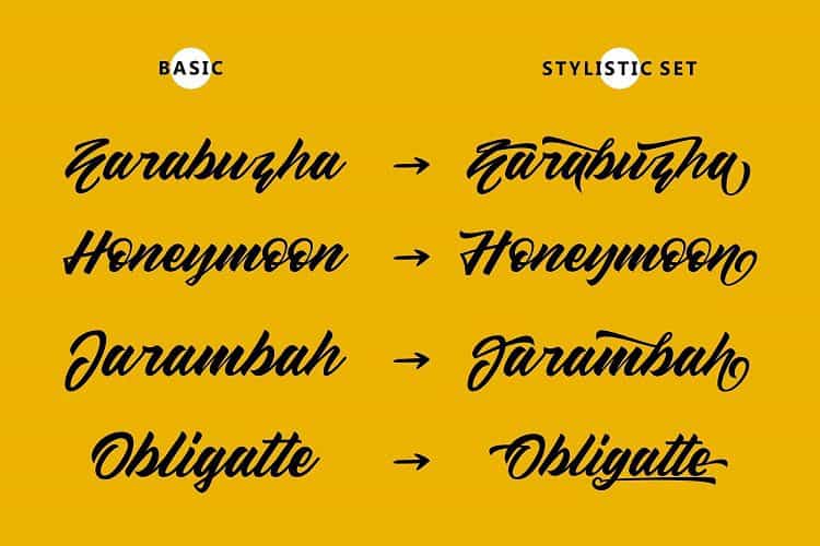 Sellwyne Script Font Image 3