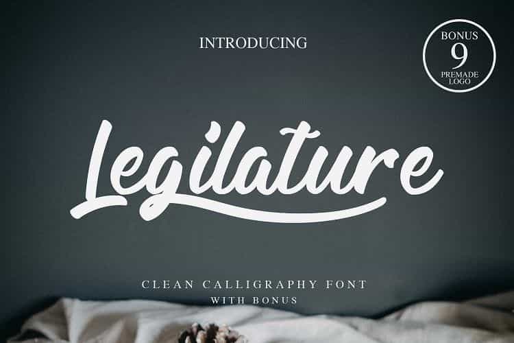 Legilature Script Font Image 1