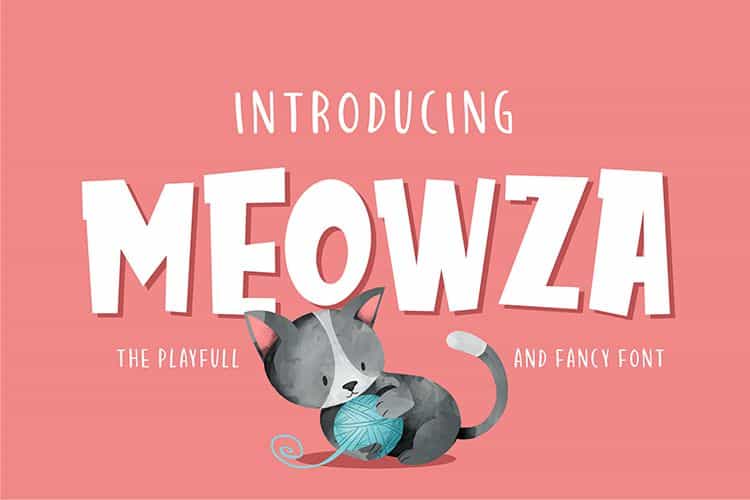 Meowza Playfull and Fancy Font Image 1