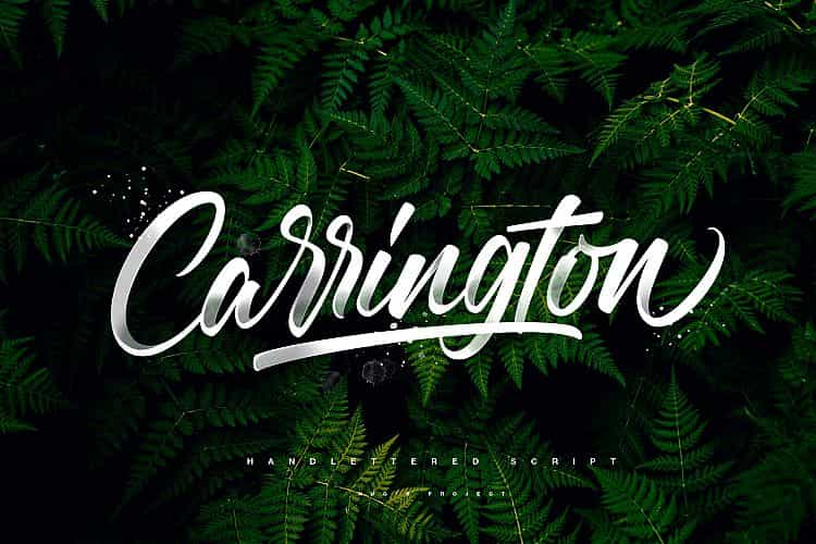 Carrington Script Font Image 1