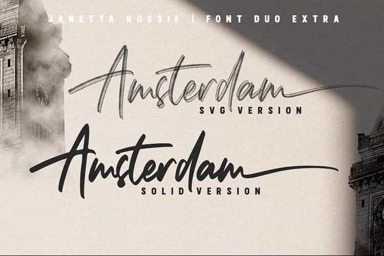 Janetta Rossie Script Font Image 3