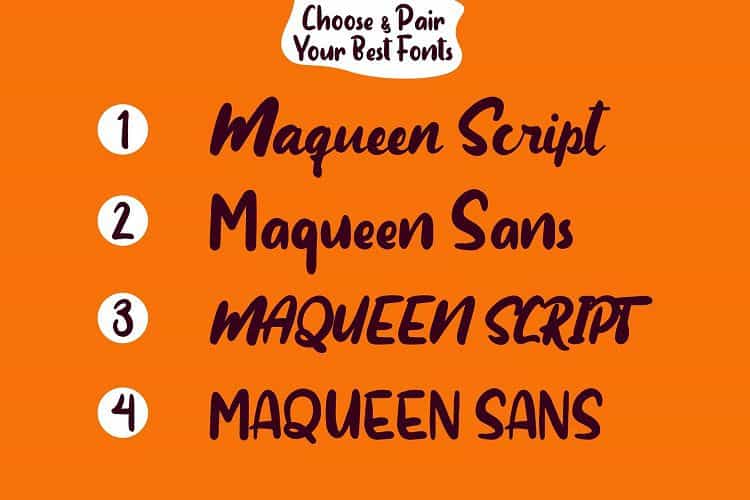 Maqueen Display Font Image 3