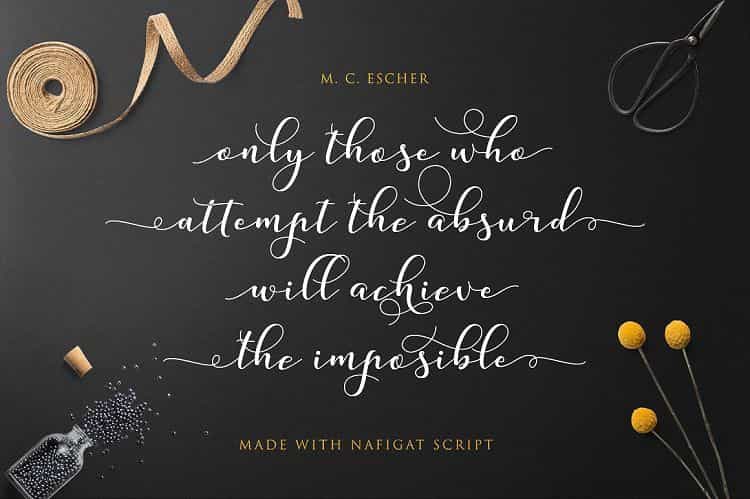 Nafigat Script Font Image 3