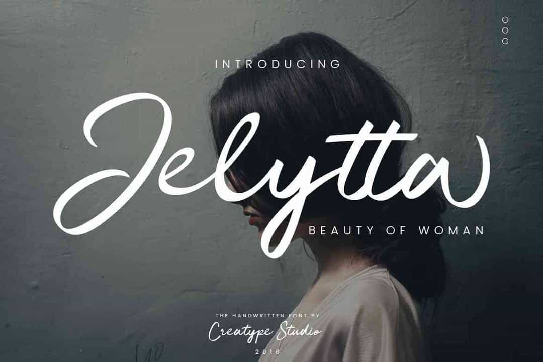 Jelytta Handwritten Font Free Image 1